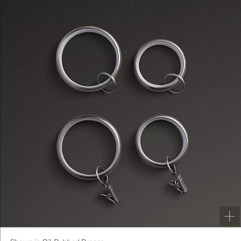 Restoration Hardware Estate Large Clip Rings